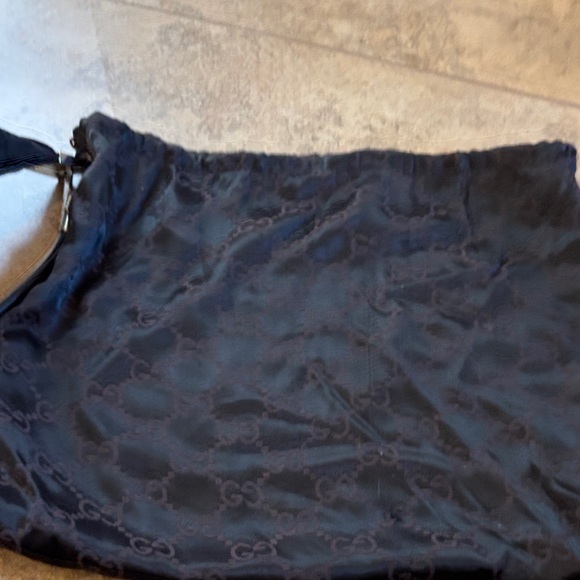 Vintage Authentic Gucci GG monogram canvas black leather shoulder bag/Tom Ford🌟 - Picture 13 of 16